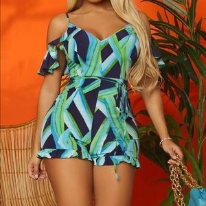 Printed Romper
